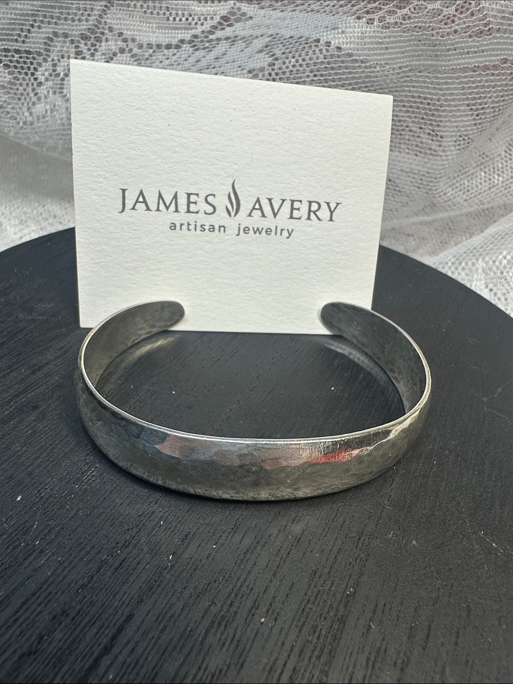 Rare James Avery bracelet bangle cuff 925 sterling silver Davina